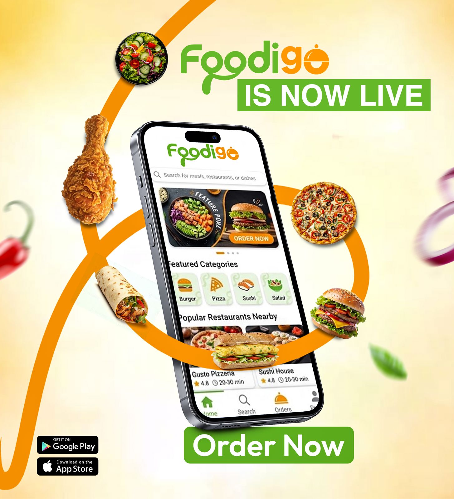 Foodigo app poster
